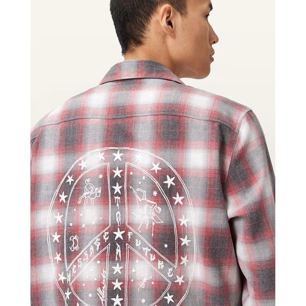 AllSaints Shams Long Sleeve Checked Shirt